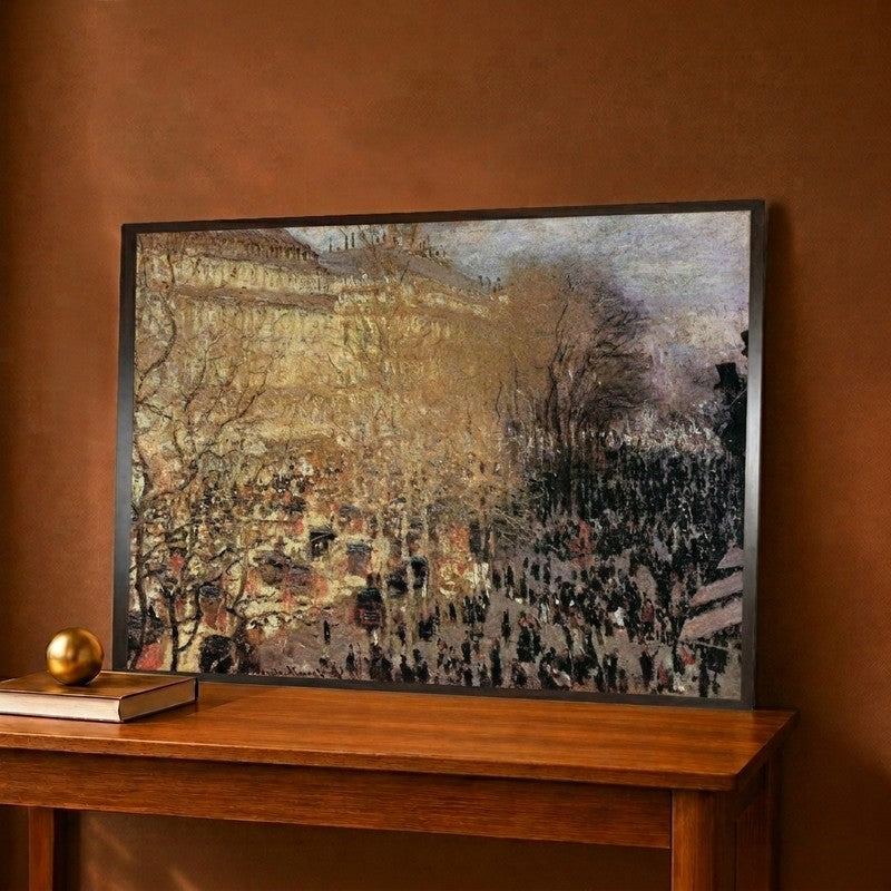 Boulevard Des Capucines Canvas Wall Painting - 12 x 9 Inches