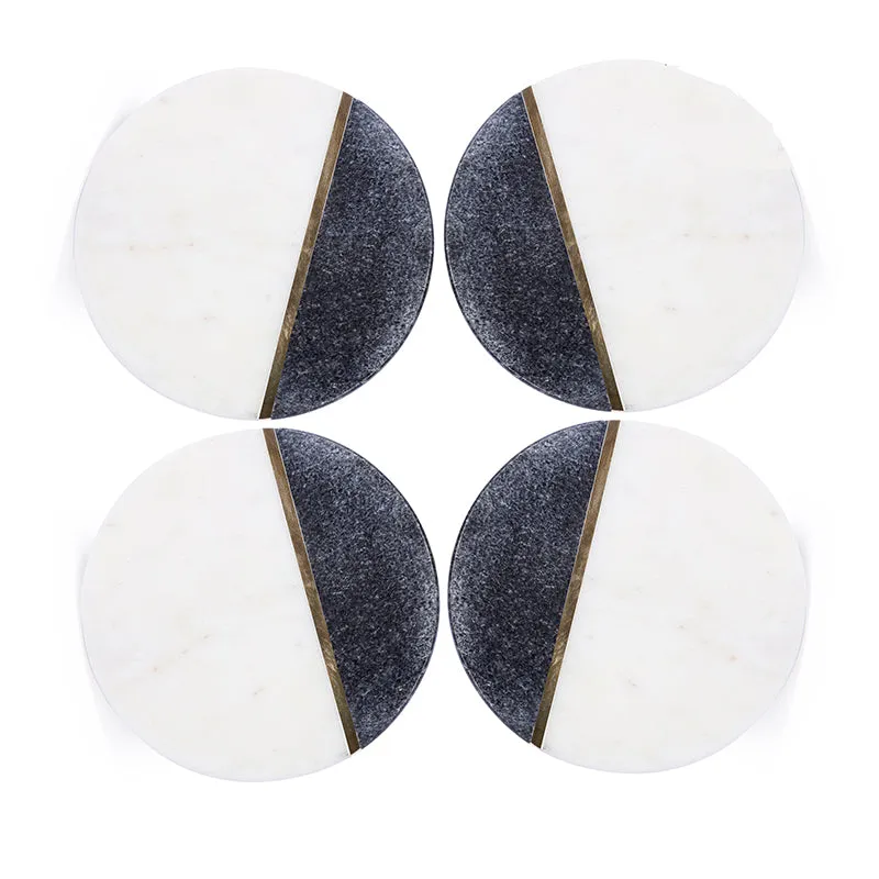 Tesoro Marble Coaster (Black) - Set Of Four media 4