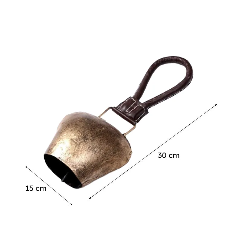 Mura Antique Metal Hanging Bell media 5