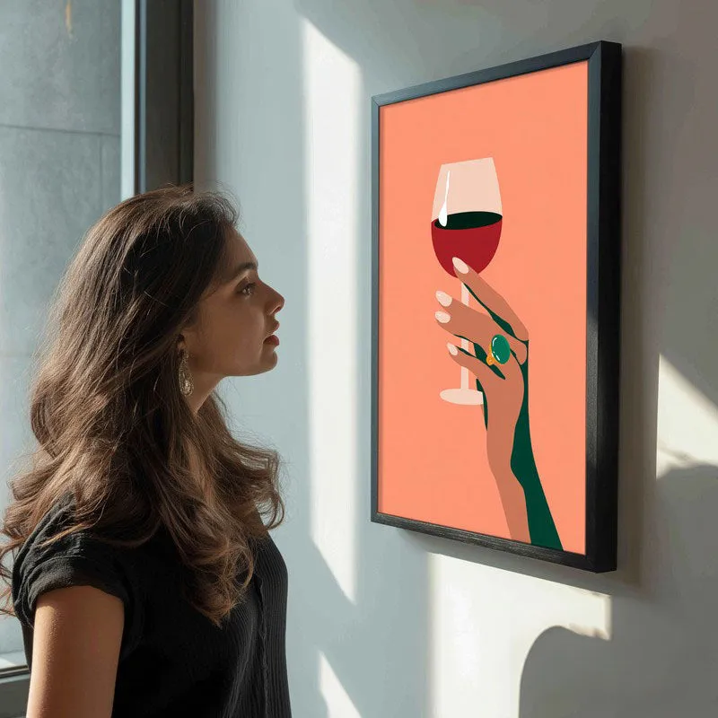 Rubessa Canvas Wall Painting - Black Frame media 5