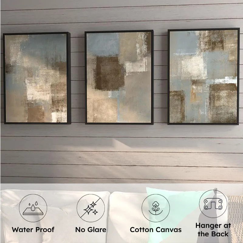 Block Shade Wall Painting - Set Of Three media 6