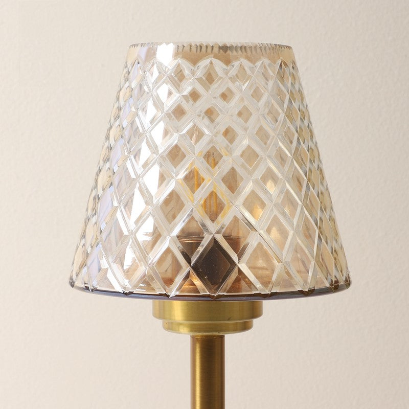 Aviora Elegant Mild Steel Table Lamp - Gold,Transparent media 6