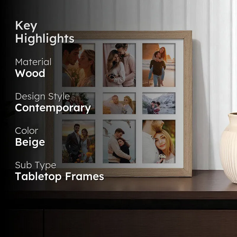 Memoirs Collage Photo Frame - Beige media 2