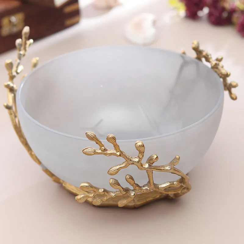 Roscoe Branched Accent Bowl - Grey media 1