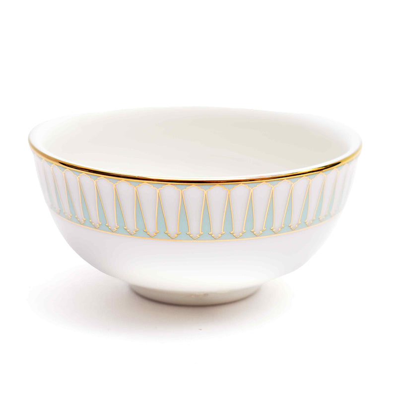 Basant 24k Gold Brushed Porcelain Dinner Set - 21 Piece Set media 10