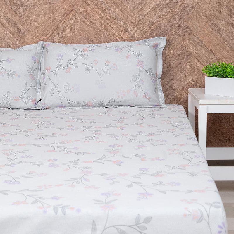 Aaavar Printed Reversible Cotton Bedsheet (Blue,White) - 170 TC media 3