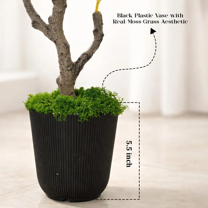 EternaFlora Magnolia Artificial Plant With Black Plastic Pot - 91 cm (3 ft) media 7