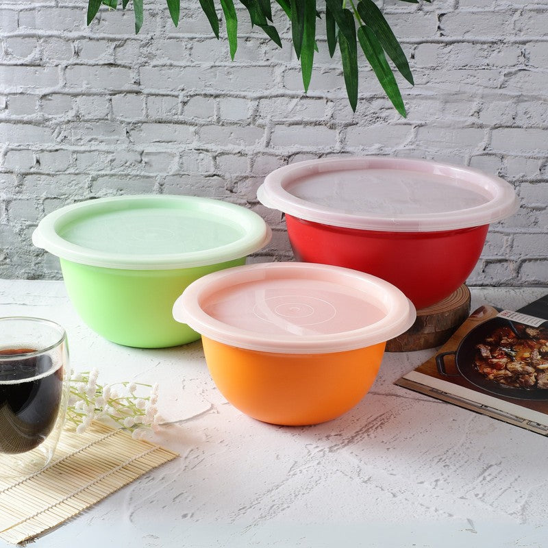 Zesta Multicolor Melamine Serving Bowls - Set Of Three