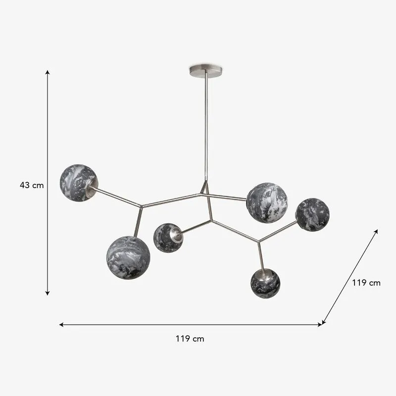 Orange Tree Noir Smoked Ceiling Lamp media 9
