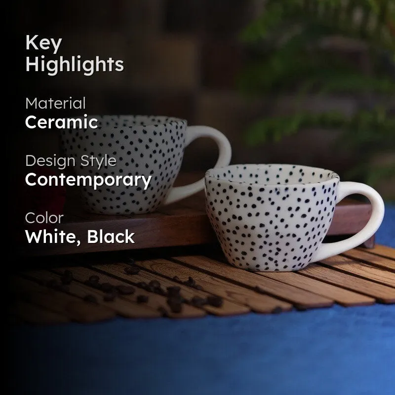 Chevron Ceramic Coffee Mug (230 mL Each) - Set Of Two media 2