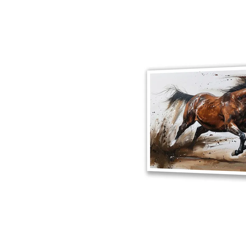 Roan Gallop Wall Art with White Frame media 4
