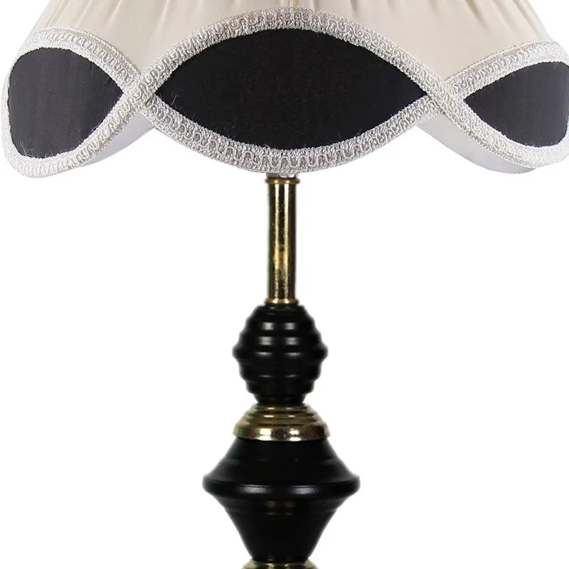 Glevyx Cotton Table Lamp With Iron Base - Ivory media 8