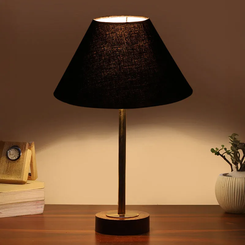 Cotin II Rodin Wooden Table Lamp - Black,Gold,Brown media 1