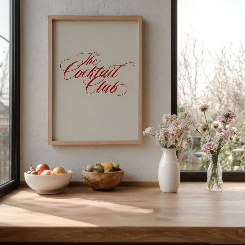 Sip Script Archival Canvas Wall Art - Brown media 7