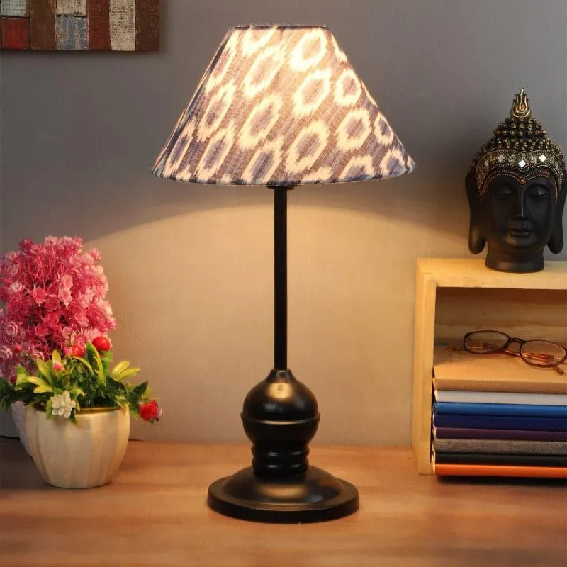 Lois Lura Fabric Table Lamp - Blue,White media 1