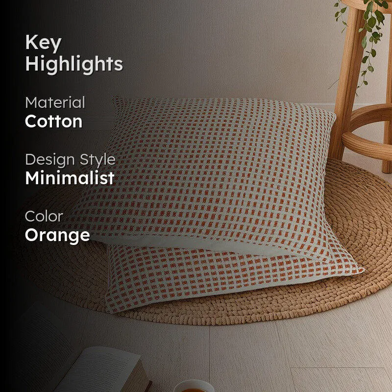Noira Seren Cushion Cover (Orange) - Set Of Two media 2