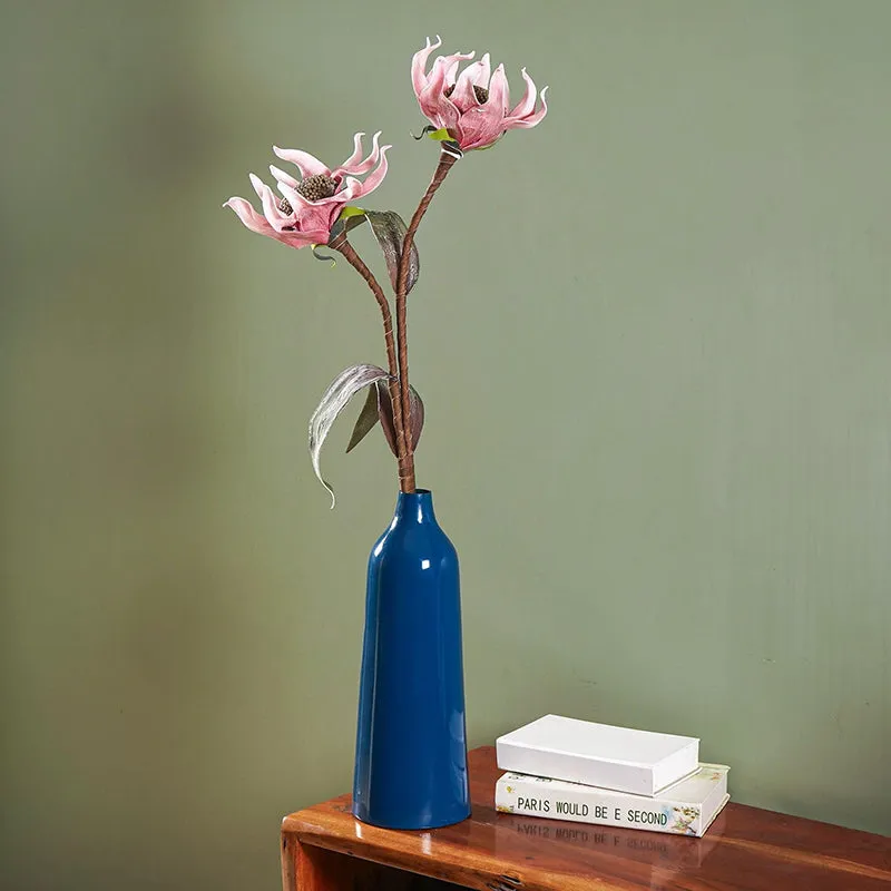 Silken Dahlia Artificial Flower Without Vase - Pink media 5