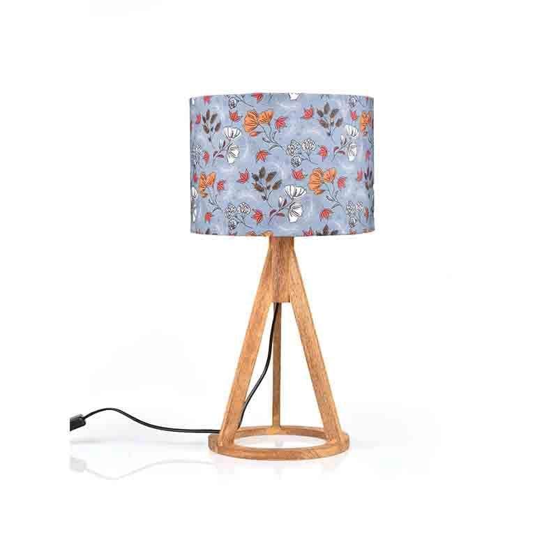 Pastel Autumn Wooden Table Lamp - Multicolor media 4