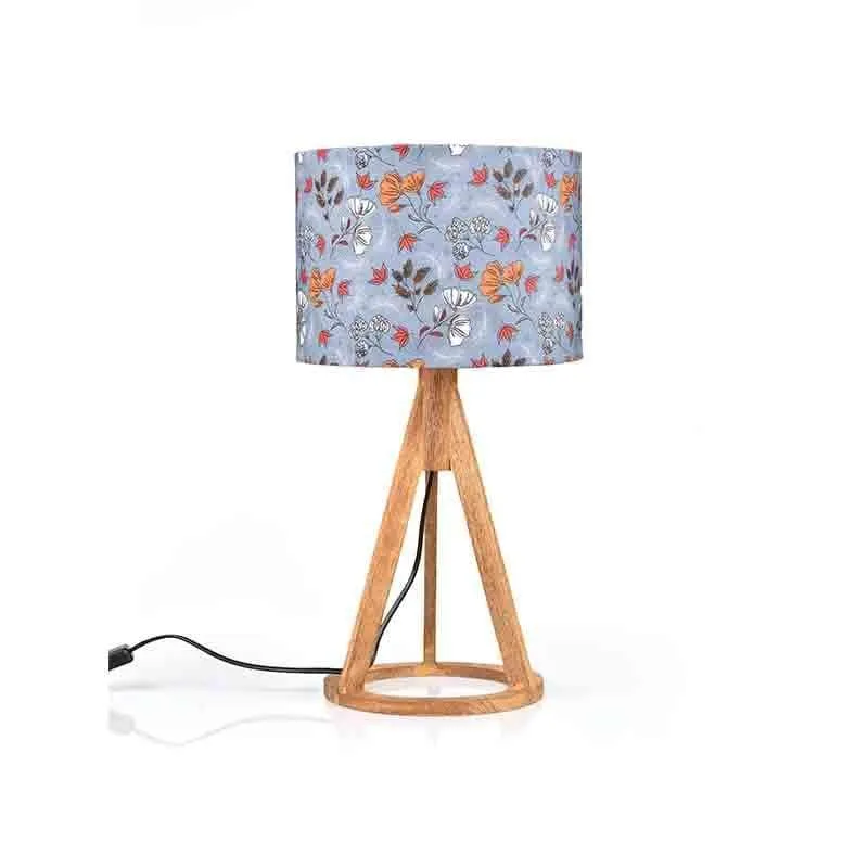 Pastel Autumn Wooden Table Lamp - Multicolor media 4