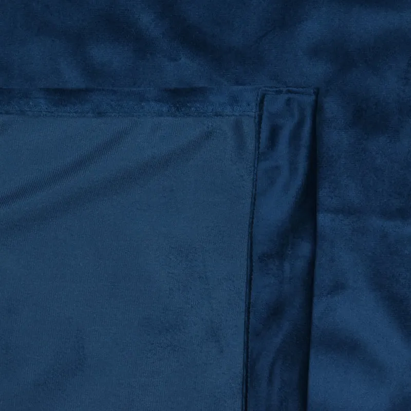 Cisco Solid Curtains (Blue) - Set Of Two media 4