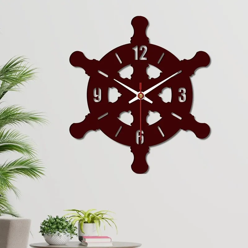 Ocean Helm Wooden Wall Clock media 4