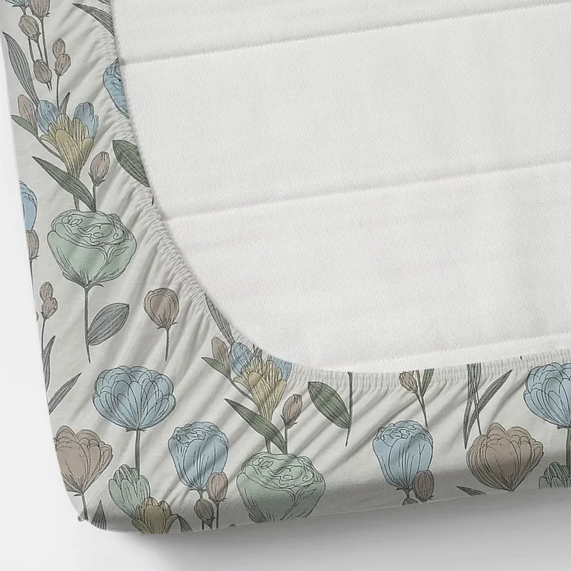 Bloom Haven Cotton Fitted Bedsheet - 180 TC media 5