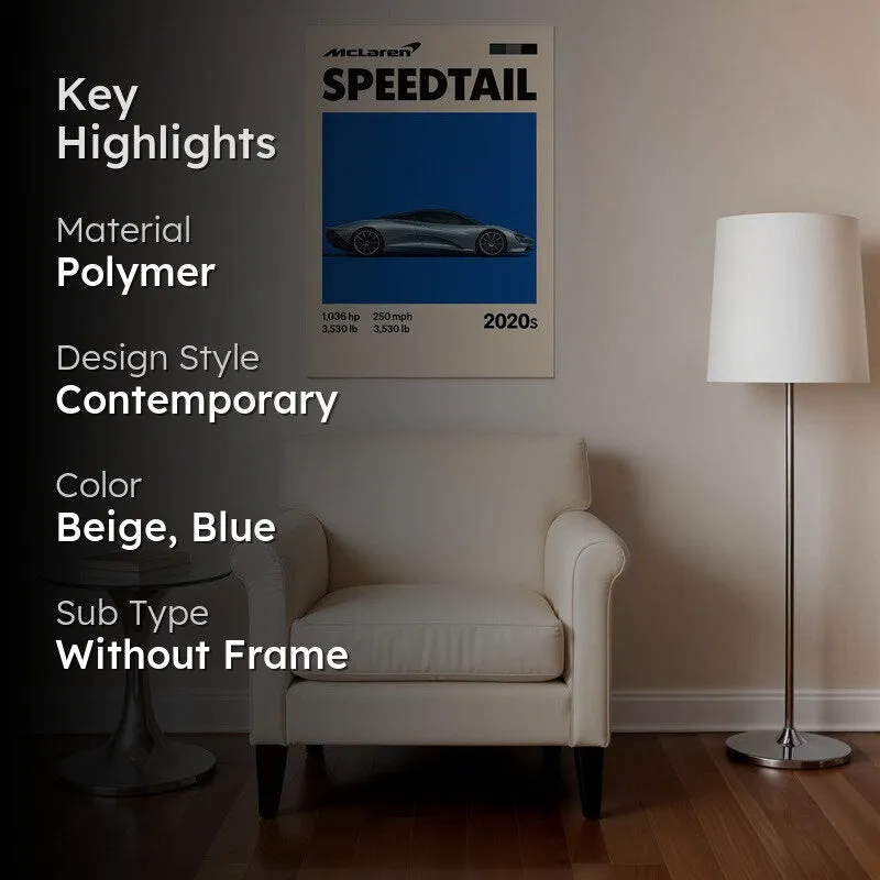 Speedtail Performance Wall Poster media 2
