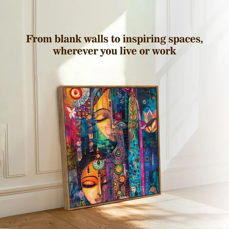 AbstractPersona Canvas Wall Art With Frame media 7