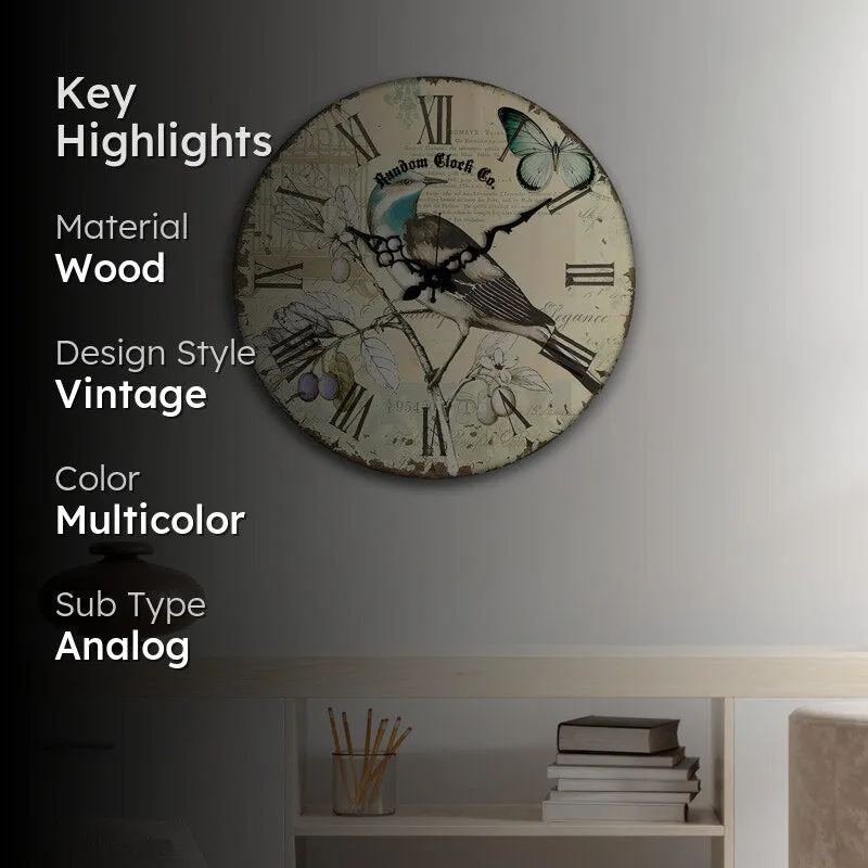 Orya Wood Analog Wall Clock media 2