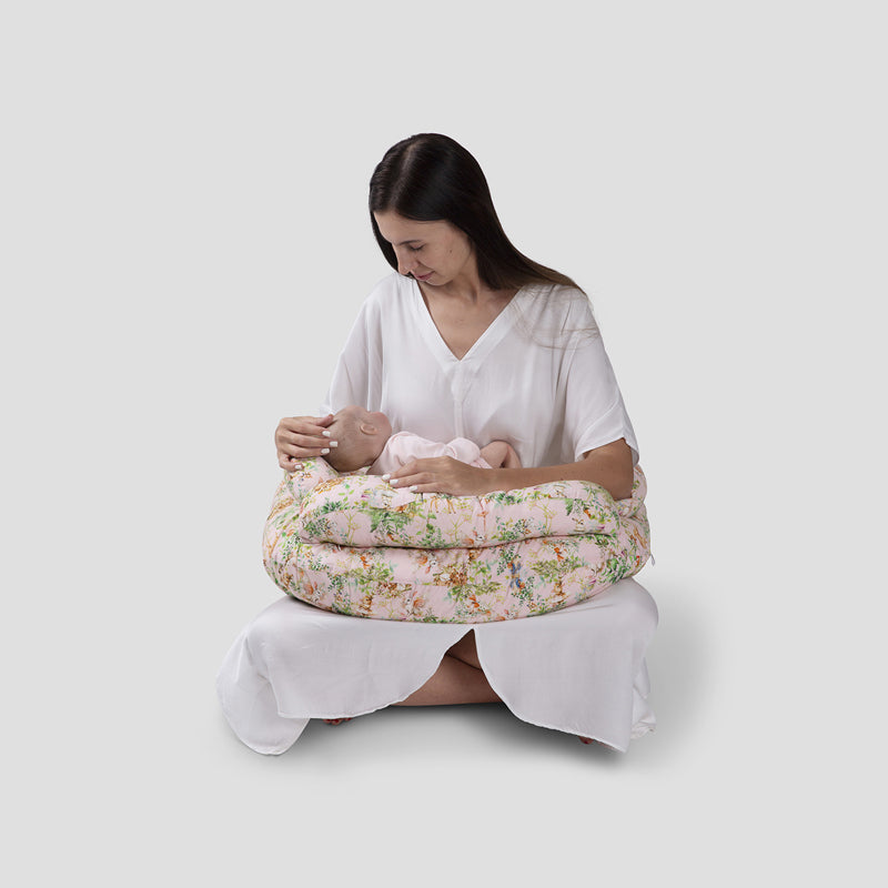 Blushing Bunny Duo Feeding Pillow with Removable Extra Pillow media 7