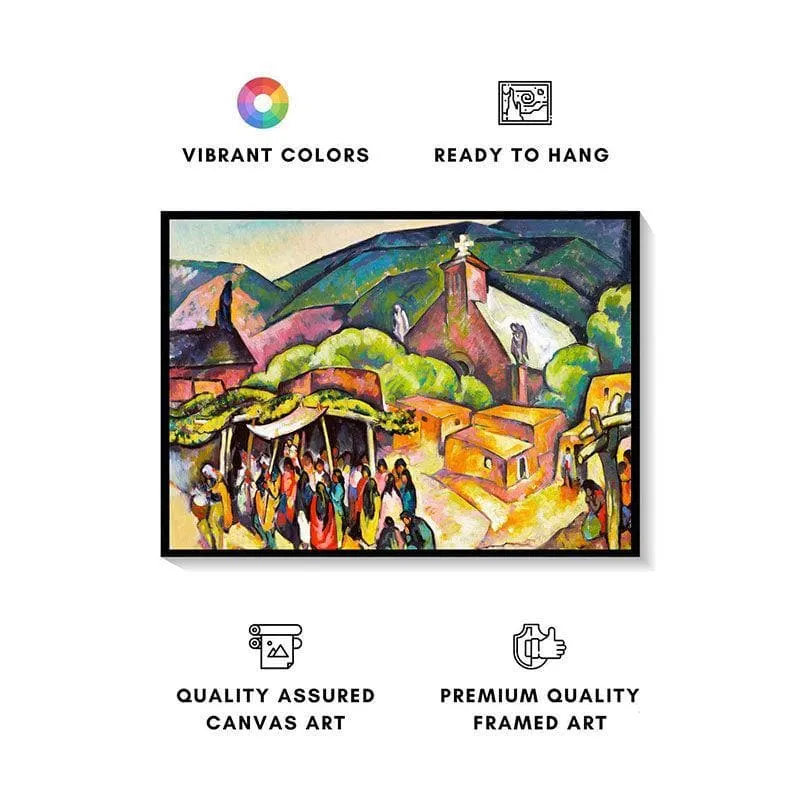 Feast Day Canvas Painting - Black Frame media 4