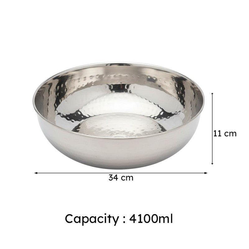 Vintage Charm Hammered Mixing Bowl - 4100 mL media 5