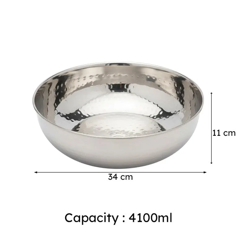 Vintage Charm Hammered Mixing Bowl - 4100 mL media 5