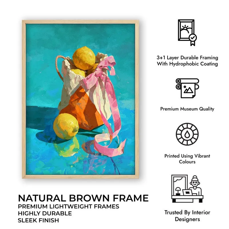 Lunith Canvas Wall Painting With Brown Frame media 10