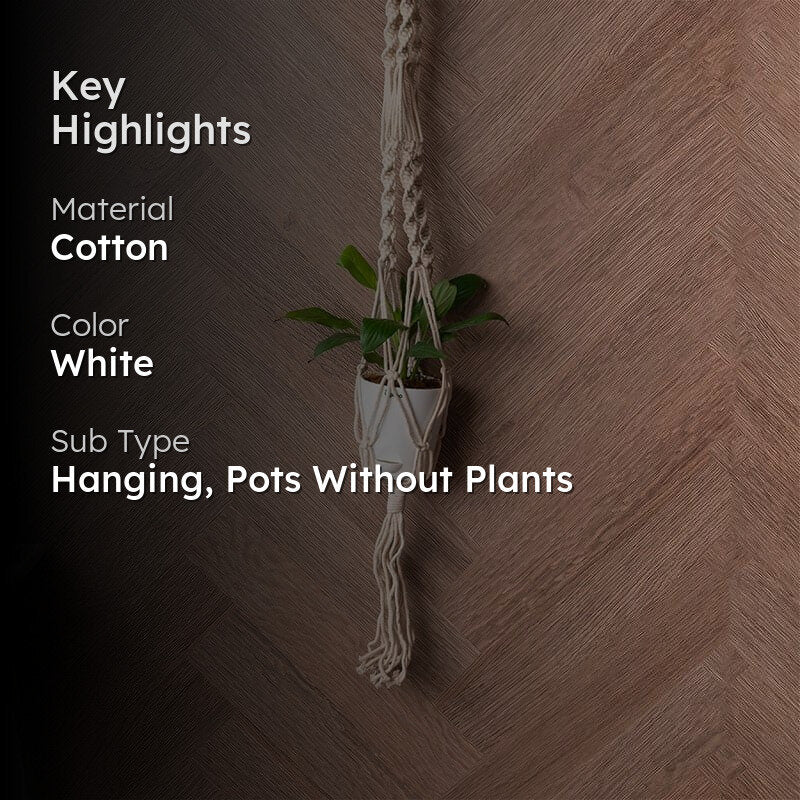 Hawka Macrame Planter media 2