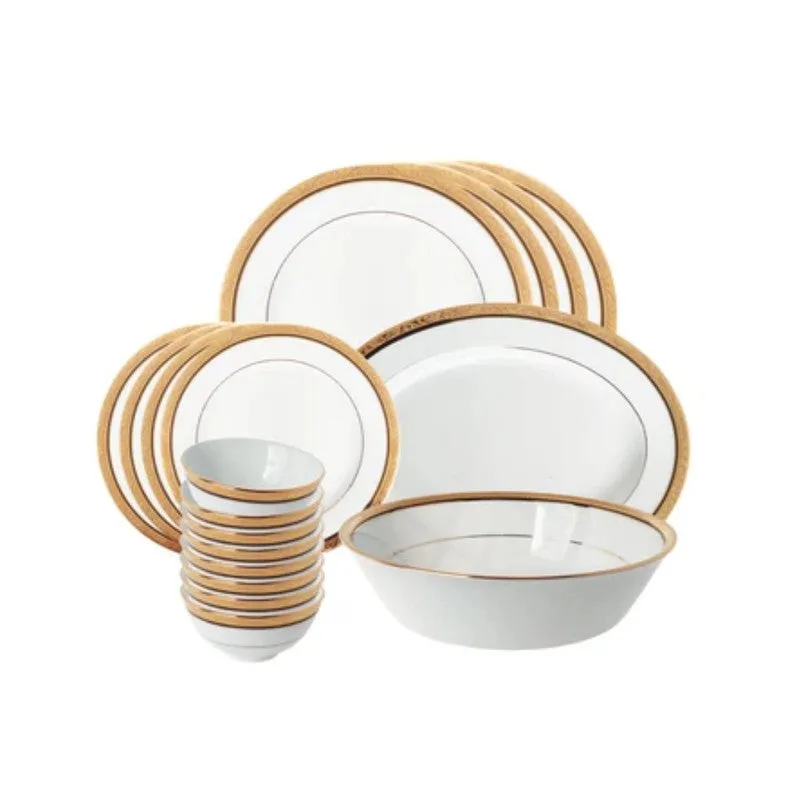 Noritake Aurelia Crest Dinner Set - Eighteen Piece Set media 4