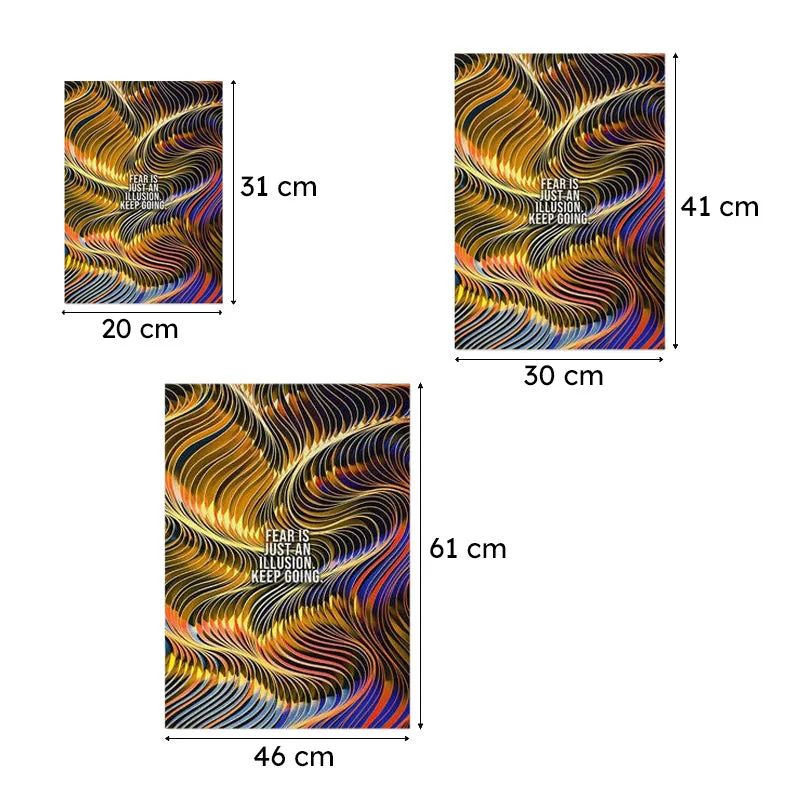 Vibrant Waveforms Wall Poster media 11