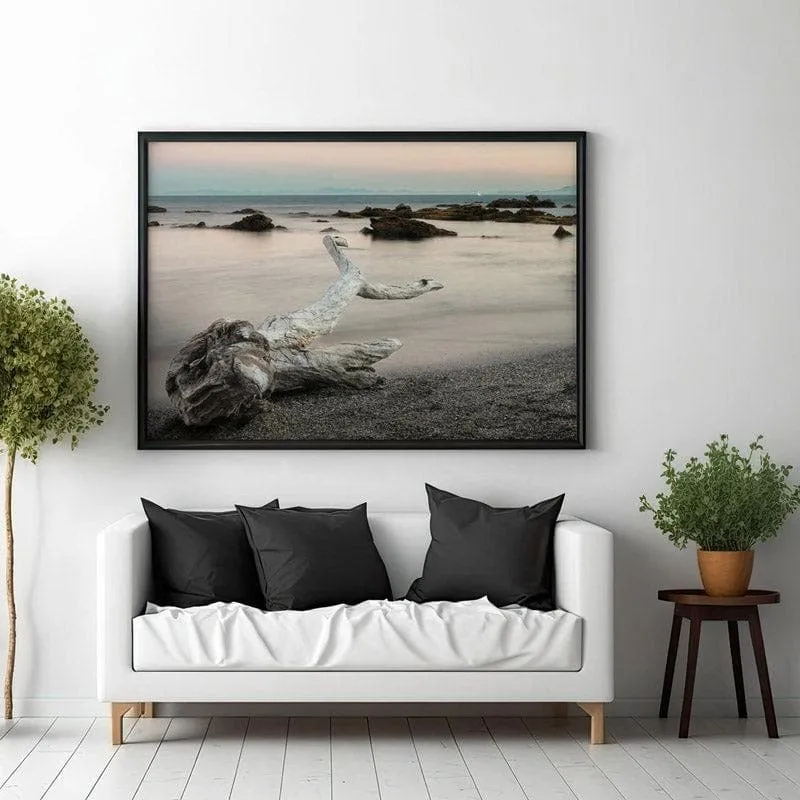 Treefish Carcass Canvas Wall Painting - Black Frame media 3