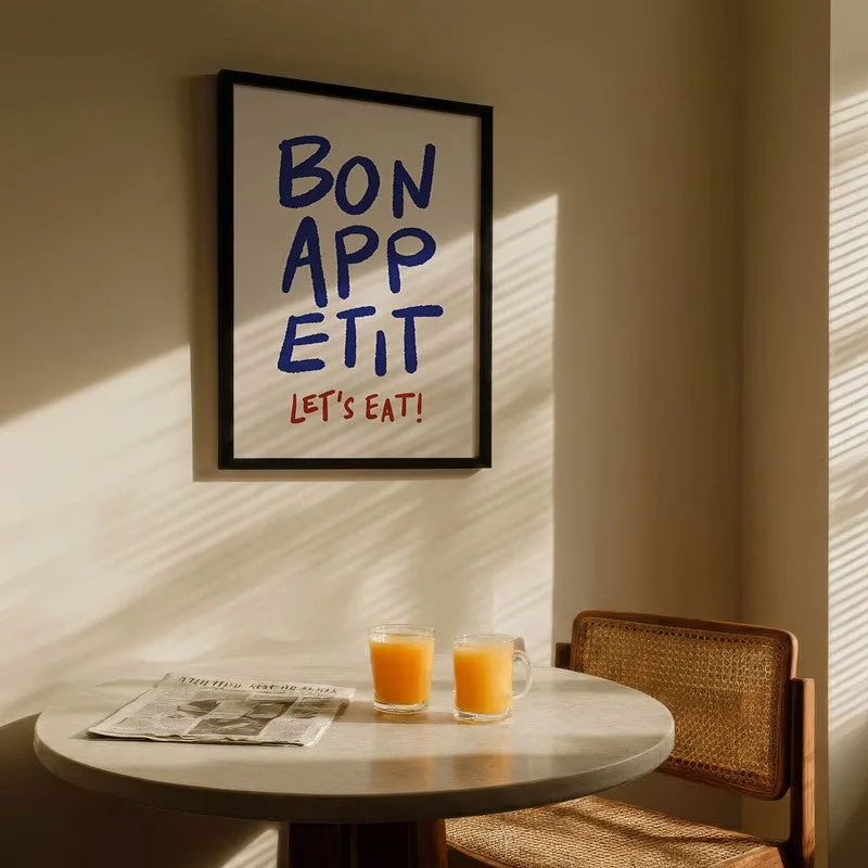 Bonappetit Archival Canvas Wall Art - Black media 5