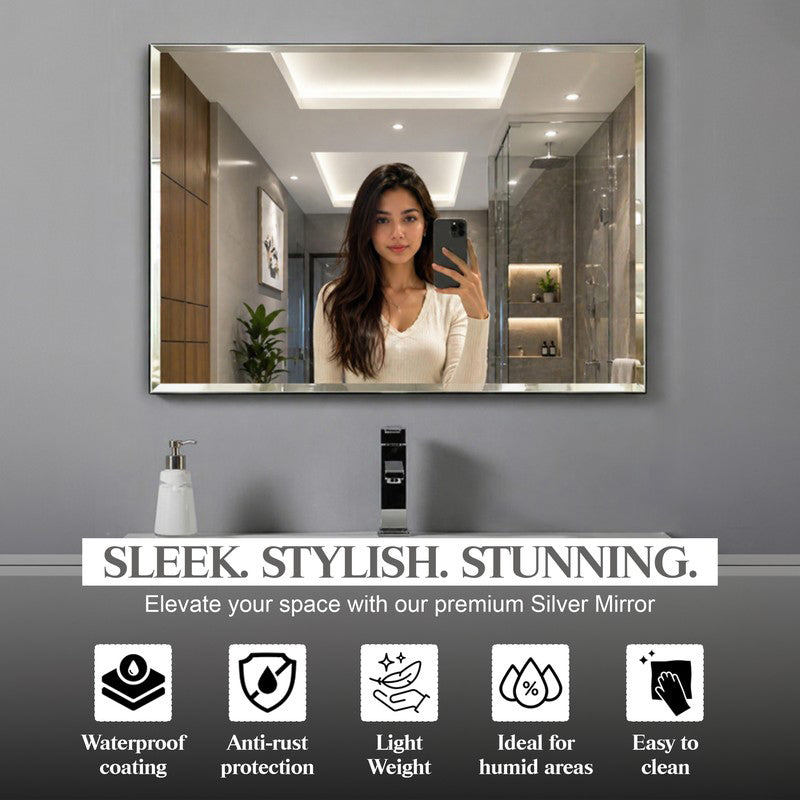 AquaGlow Glass Bath Mirror media 5