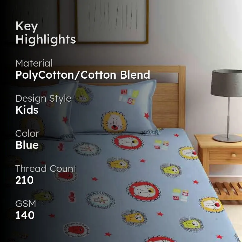 Crazy About Cartoons Bedsheet - 140 GSM media 2