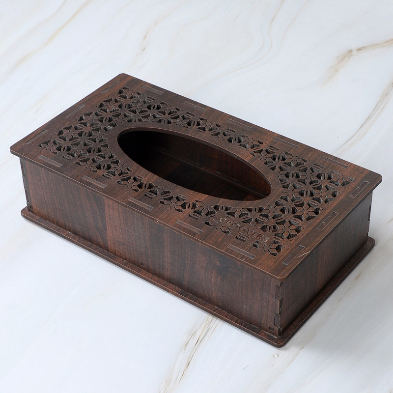 Galenta Tissue Box - Dark Brown media 4