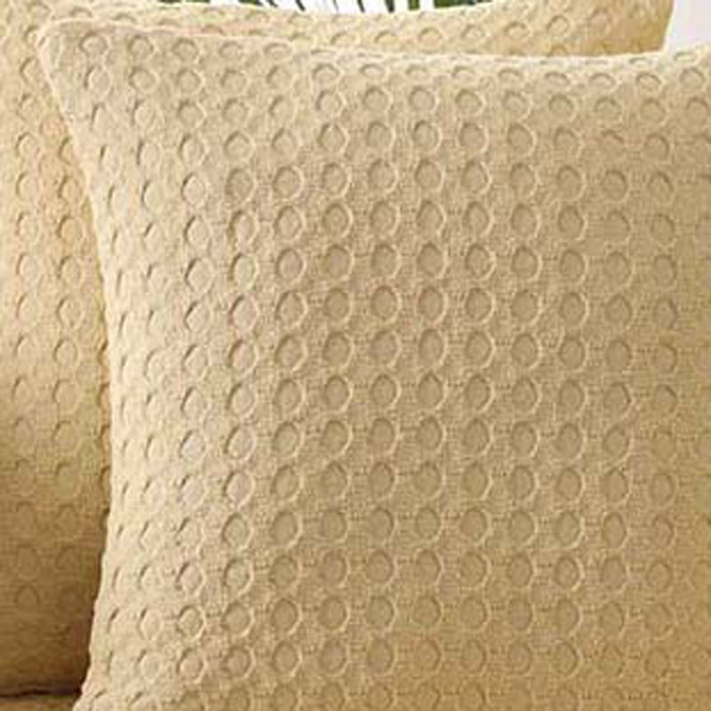 Saigon Street Solid Cotton Cushion Cover (Beige) - Set Of Two media 3