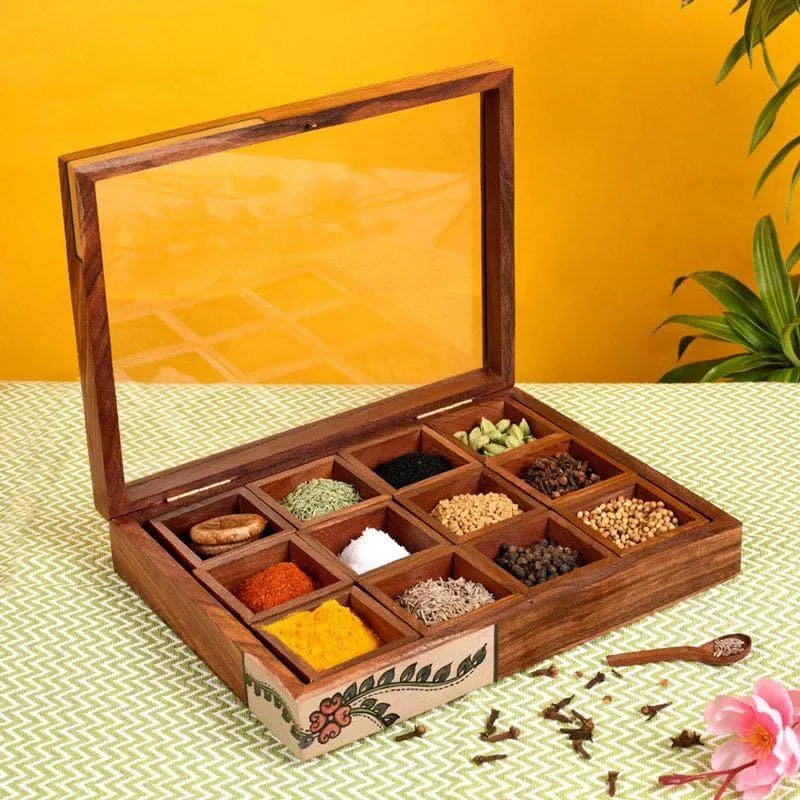 Kiaan Spice Box With Spoon media 1