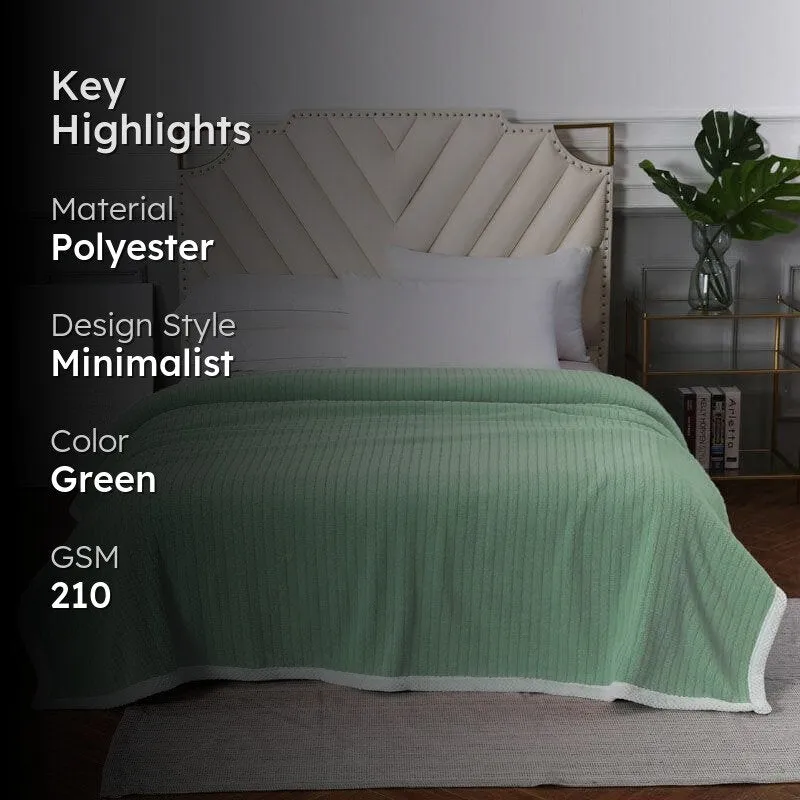 Idyllic Snigu Green Polyester Blanket media 2