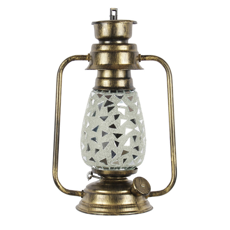 Dvija Mosaic Lantern Iron Wall Lamp - Gold media 6