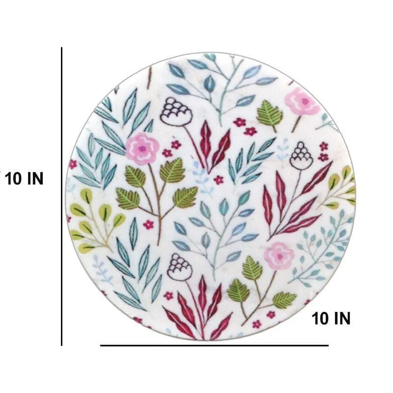 Floral Mix Printed Marble Wall Accent media 4