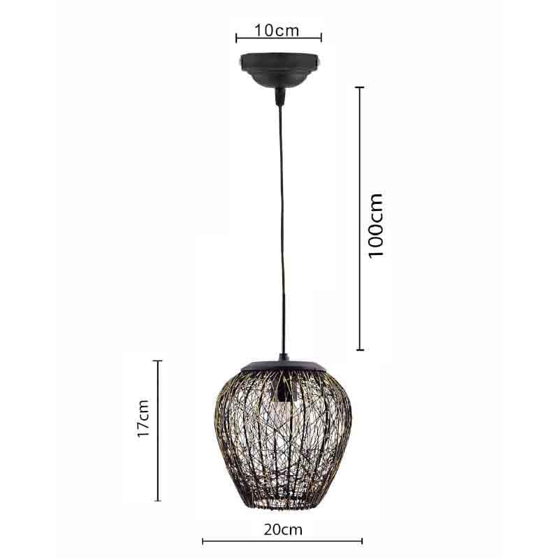 Tulip Metal Ceiling Lamp - Black media 5