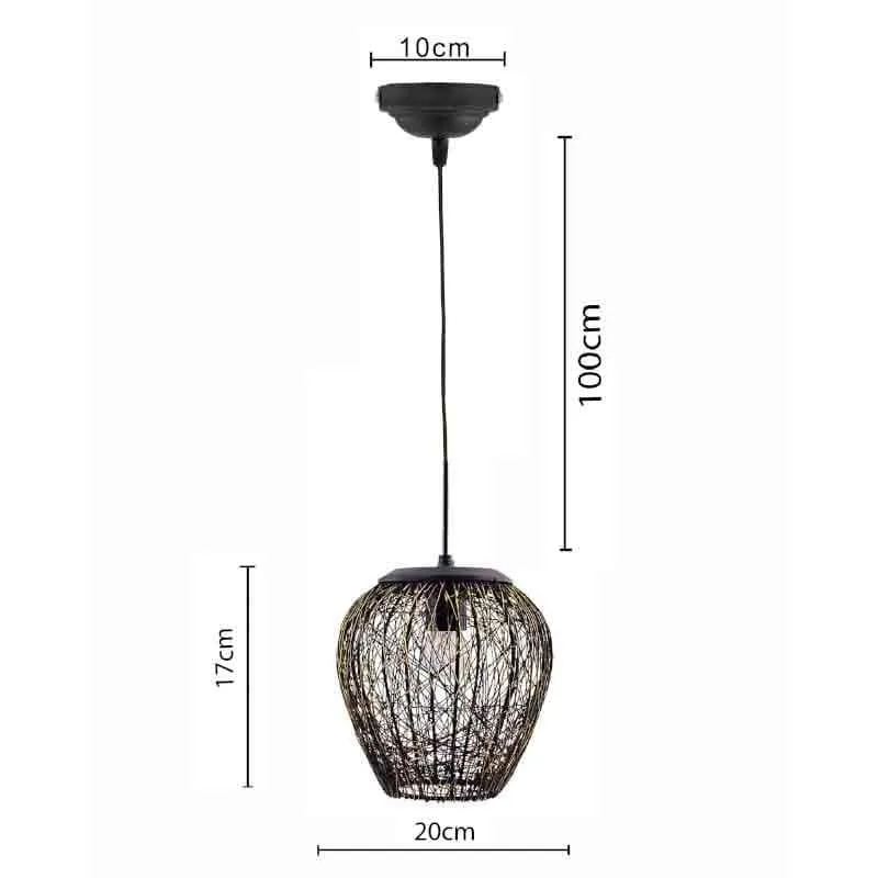 Tulip Metal Ceiling Lamp - Black media 5