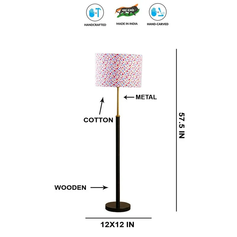 Retro Shine Wooden Floor Lamp - Multicolor media 8